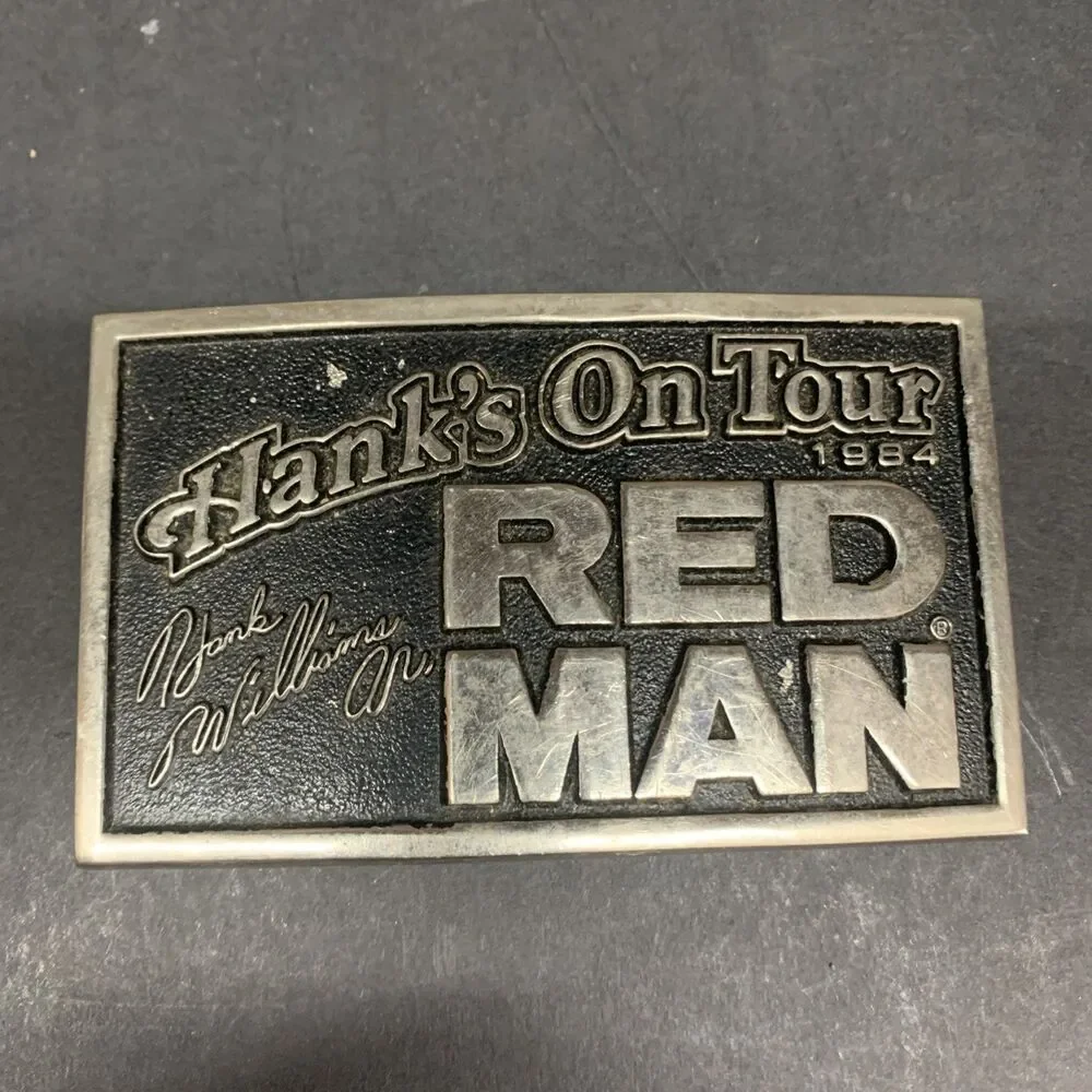 red man tobacco belt buckle Vintage 1988 Redman Belt 1988 Limited Edition Redman Belt Buckle Redman Belt Buckle Vintage Red Man Chewing Tobacco